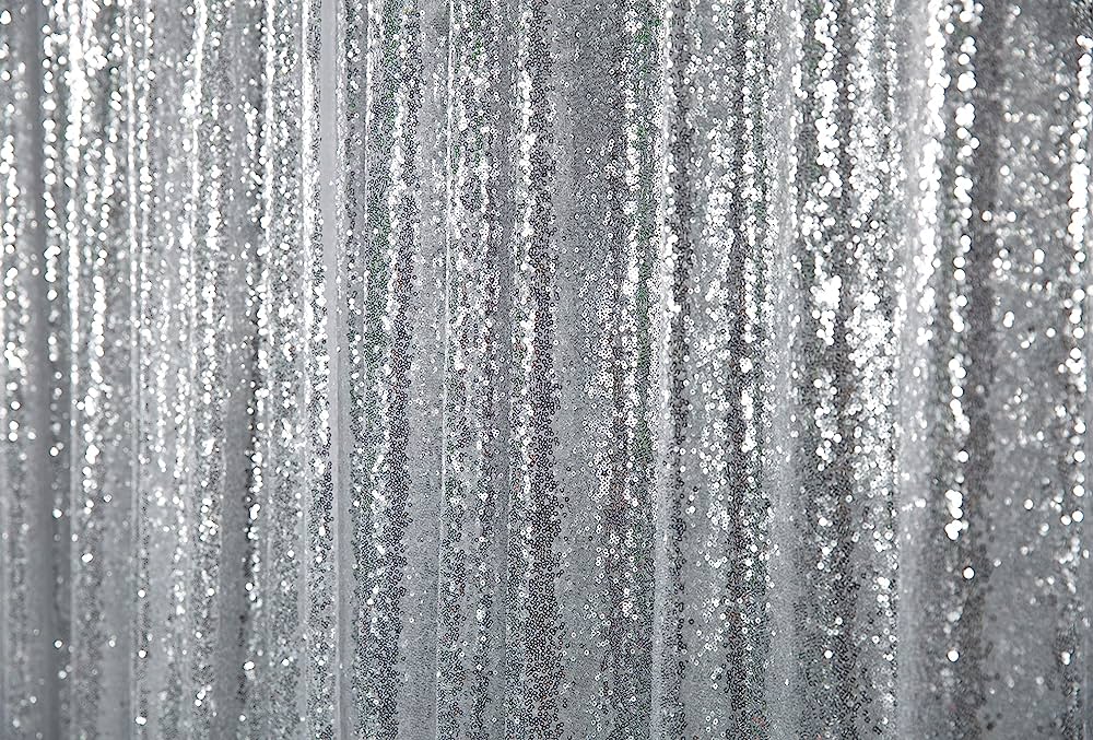silver sequin backdrop